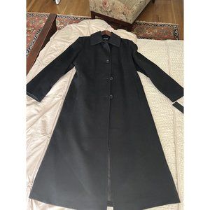 black winter wool coat
